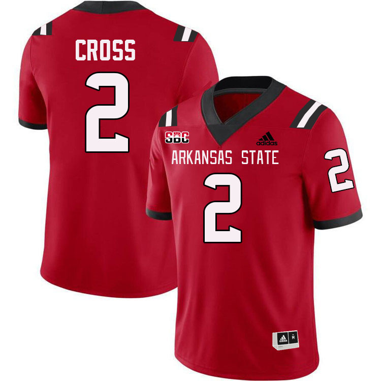 Ja'Quez Cross Arkansas State Jersey,Arkansas State Red Wolves Football Uniforms,Jersey-Red